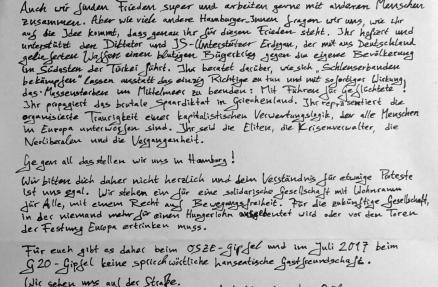 Brief an Frank-Walter Steinmeier gegen OSZE-Treffen