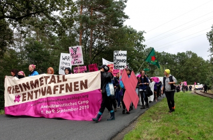 Demonstration in Unterlüß am 7. September 2019 während des Rheinmetall-Entwaffnen-Camps Demonstration in Unterlüß am 7. September 2019 während des Rheinmetall-Entwaffnen-Camps