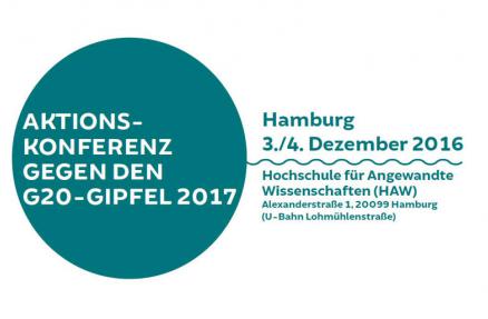 G20 Aktionskonferenz am 3. und 4. Dezember in Hamburg G20 Aktionskonferenz am 3. und 4. Dezember in Hamburg
