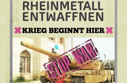 Plakat "Rheinmetall entwaffnen!"